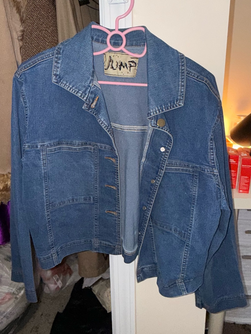 Jump Classic Dark Blue Denim Jean Jacket
